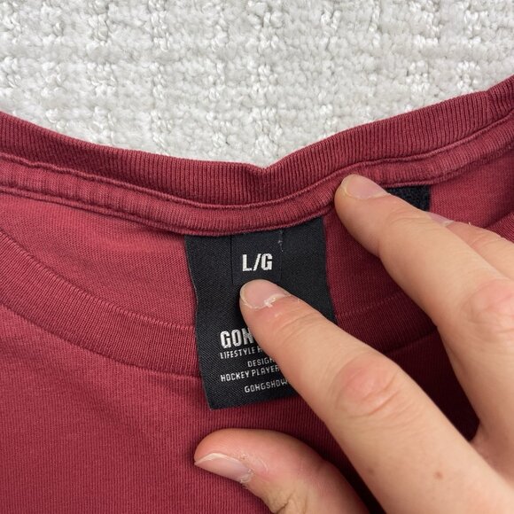 Gongshow Gear Red Bear Logo T-Shirt Men Size Large Canada Hockey Est. 2002 Read* - Picture 13 of 14